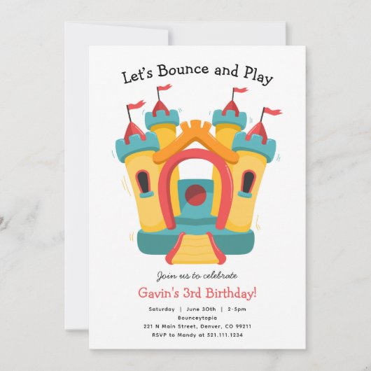 Invitation à une fête d'anniversaire de Maison Gon (Devant)