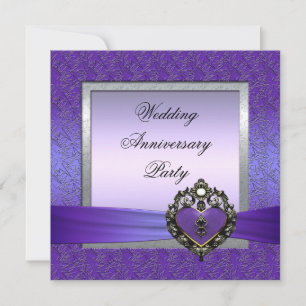Invitation à une fête d'anniversaire de mariage