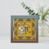 Invitation à une fête d'anniversaire de mariage (Debout devant)