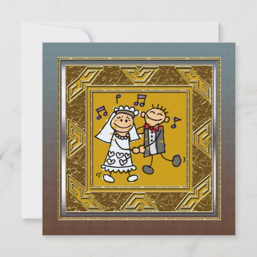 Invitation à une fête d'anniversaire de mariage (Devant)