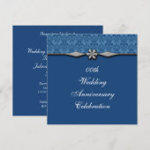 Invitation à une fête d'anniversaire de mariage (Devant / Derrière)