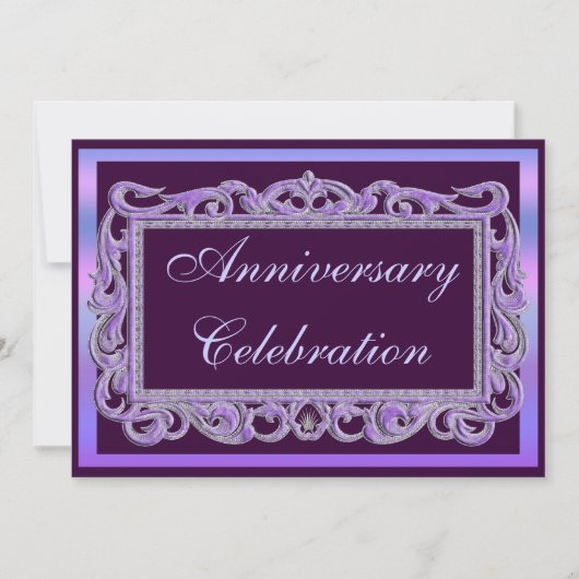 Invitation à une fête d'anniversaire de mariage (Devant)