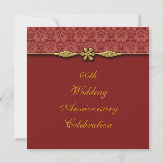 Invitation à une fête d'anniversaire de mariage (Devant)