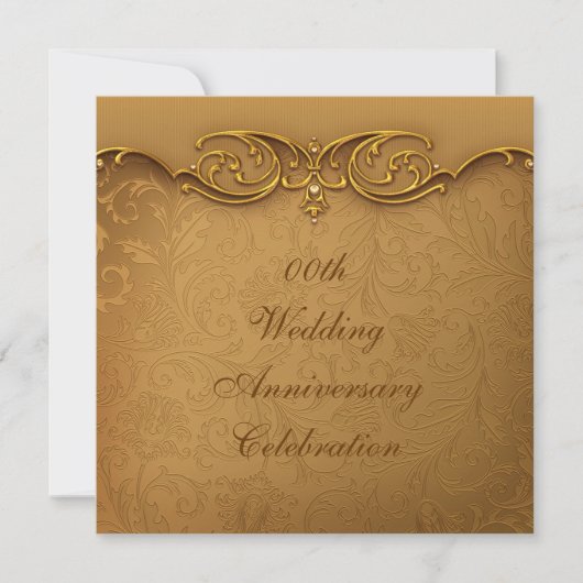 Invitation à une fête d'anniversaire de mariage de (Devant)