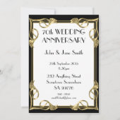 Invitation à une fête d'anniversaire de mariage de (Dos)