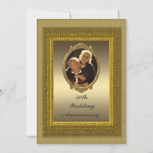 Invitation à une fête d'anniversaire de mariage de (Devant)