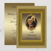 Invitation à une fête d'anniversaire de mariage de (Devant / Derrière)