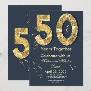 Invitation à une fête d'anniversaire de mariage de