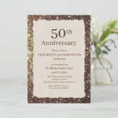 Invitation à une fête d'anniversaire de mariage de (Debout devant)