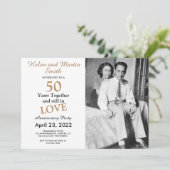 Invitation à une fête d'anniversaire de mariage de (Debout devant)