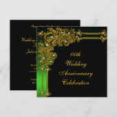 Invitation à une fête d'anniversaire de mariage de (Devant / Derrière)