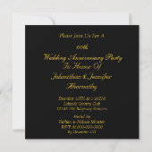 Invitation à une fête d'anniversaire de mariage de (Dos)