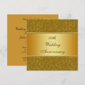 Invitation à une fête d'anniversaire de mariage de (Devant / Derrière)