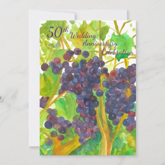 Invitation à une fête d'anniversaire de mariage de (Devant)