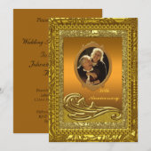 Invitation à une fête d'anniversaire de mariage de (Devant / Derrière)