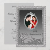 Invitation à une fête d'anniversaire de mariage de (Devant / Derrière)