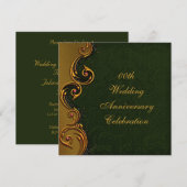 Invitation à une fête d'anniversaire de mariage de (Devant / Derrière)