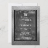 Invitation à une fête d'anniversaire de mariage en (Devant)