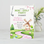 Invitation à une fête d'anniversaire de mini-golf  (Debout devant)