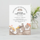 Invitation à une fête d'anniversaire de Monster Tr (Debout devant)