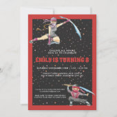 Invitation à une fête d'anniversaire de ninja (Devant)