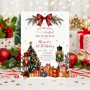 Invitation à une fête d'anniversaire de Noël Cas