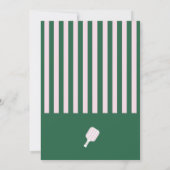 Invitation à une fête d'anniversaire de Pickleball (Dos)
