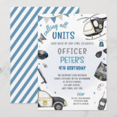 Invitation à une fête d'anniversaire de police - P (Devant / Derrière)