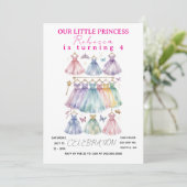 Invitation à une fête d'anniversaire de princesse (Debout devant)