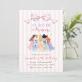 Invitation à une fête d'anniversaire de princesse (Debout devant)