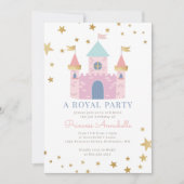 Invitation à une fête d'anniversaire de Princesse (Devant)