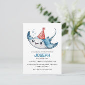 Invitation à une fête d'anniversaire de raie à que (Debout devant)