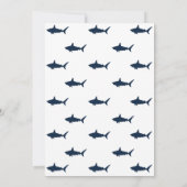Invitation à une fête d'anniversaire de requin (Dos)