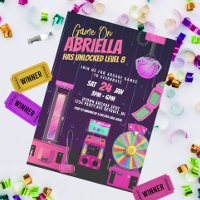 Invitation à une fête d'anniversaire de salle d'ar