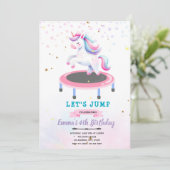 Invitation à une fête d'anniversaire de saut de li (Debout devant)