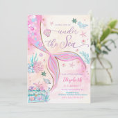 Invitation à une fête d'anniversaire de sirène (Debout devant)