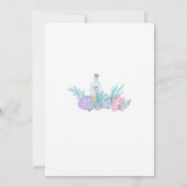 Invitation à une fête d'anniversaire de sirène (Dos)