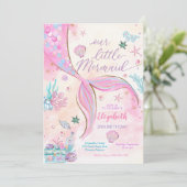 Invitation à une fête d'anniversaire de sirène (Debout devant)