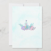Invitation à une fête d'anniversaire de sirène (Dos)