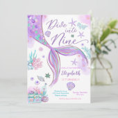 Invitation à une fête d'anniversaire de sirène (Debout devant)