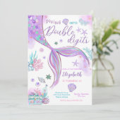 Invitation à une fête d'anniversaire de sirène (Debout devant)