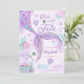 Invitation à une fête d'anniversaire de sirène (Debout devant)