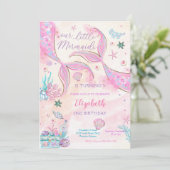 Invitation à une fête d'anniversaire de sirène (Debout devant)