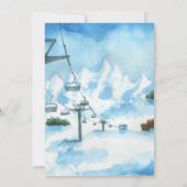 Invitation à une fête d'anniversaire de snowboard  (Dos)