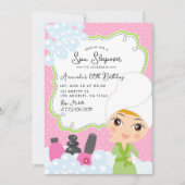 Invitation à une fête d'anniversaire de spa pour f (Devant)