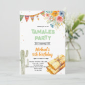 Invitation à une fête d'anniversaire de tamale (Debout devant)