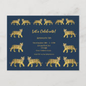 Invitation à une fête d'anniversaire de Tigre (Devant)