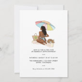 Invitation à une fête d'anniversaire de vacances d (Dos)