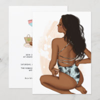 Invitation à une fête d'anniversaire de vacances d