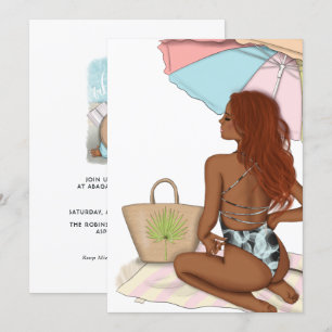 Invitation à une fête d'anniversaire de vacances d